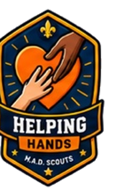 Helping Hands M.A.D. Scouts badge