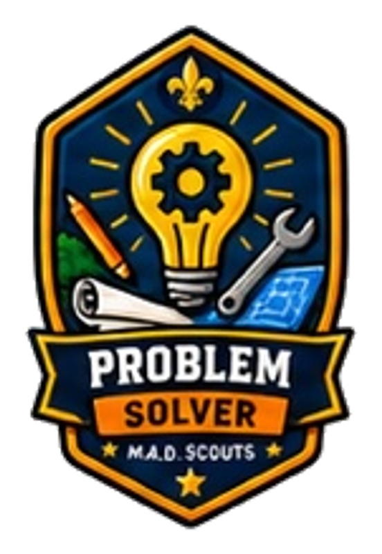 Problem Solver M.A.D. Scouts badge