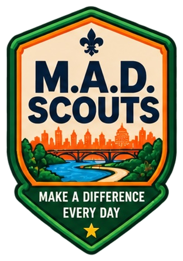 M.A.D. Scouts patch badge