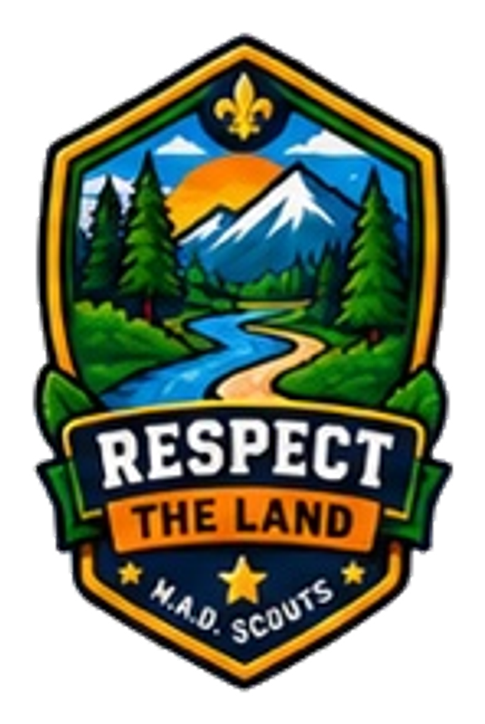 Respect the Land M.A.D. Scouts badge