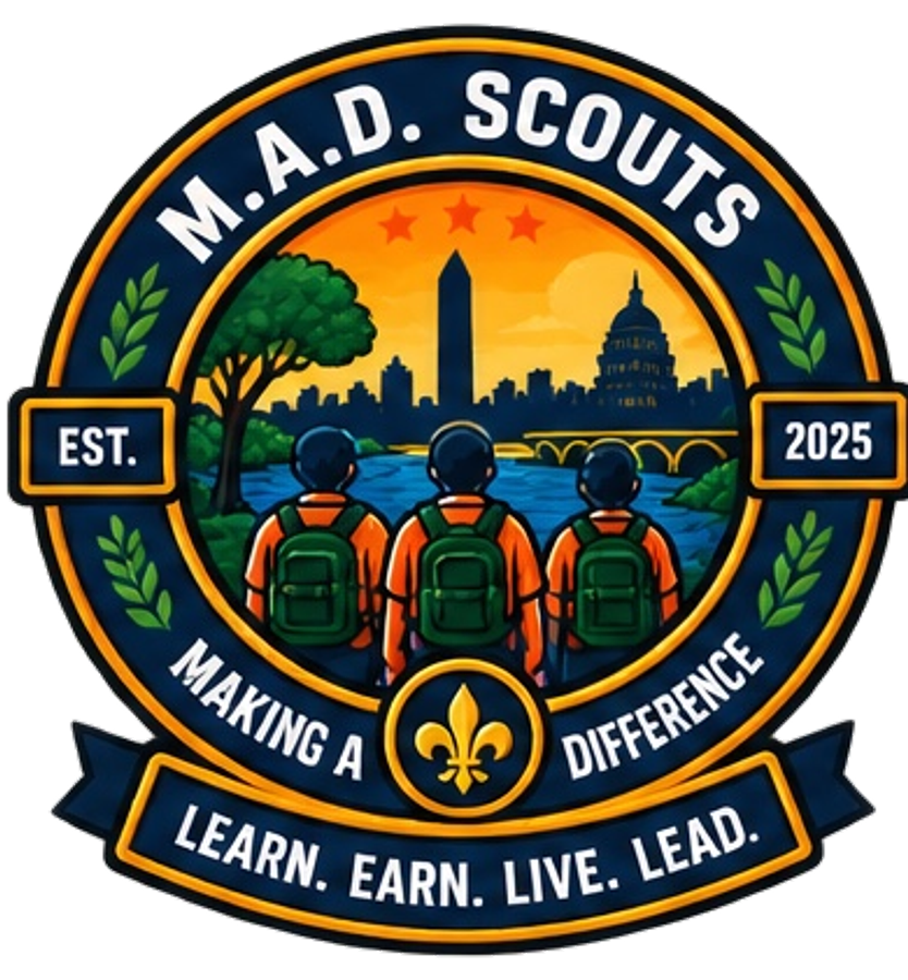 M.A.D. Scouts primary emblem and crest