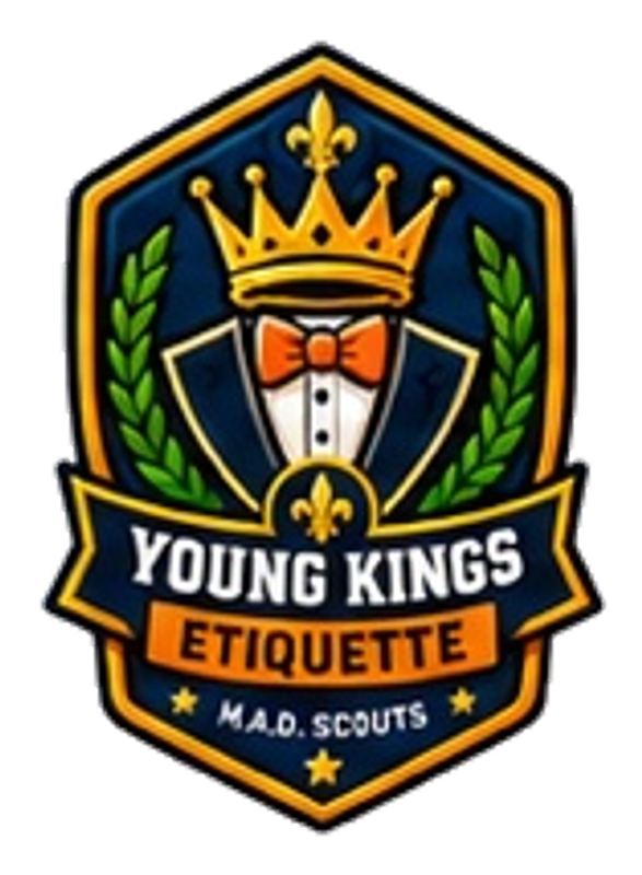 Young Kings Etiquette M.A.D. Scouts badge