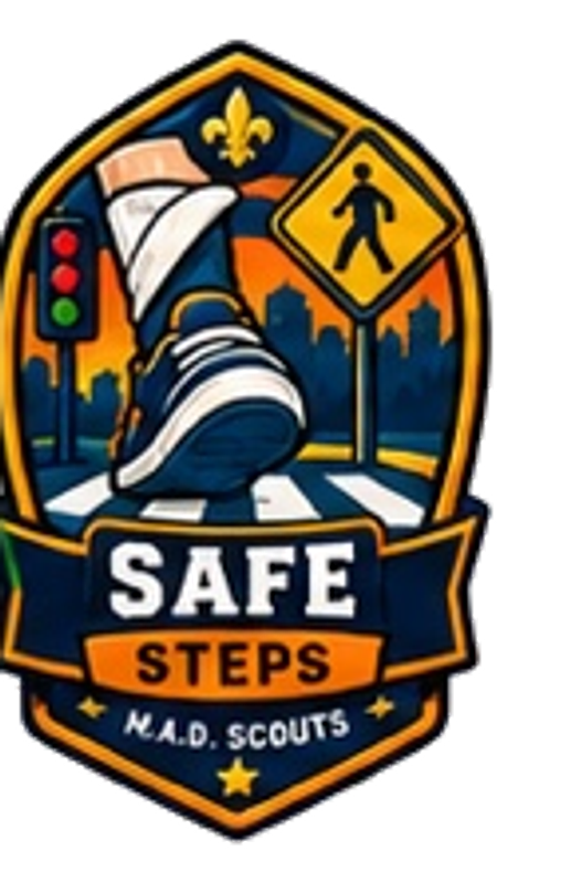 Safe Steps M.A.D. Scouts badge