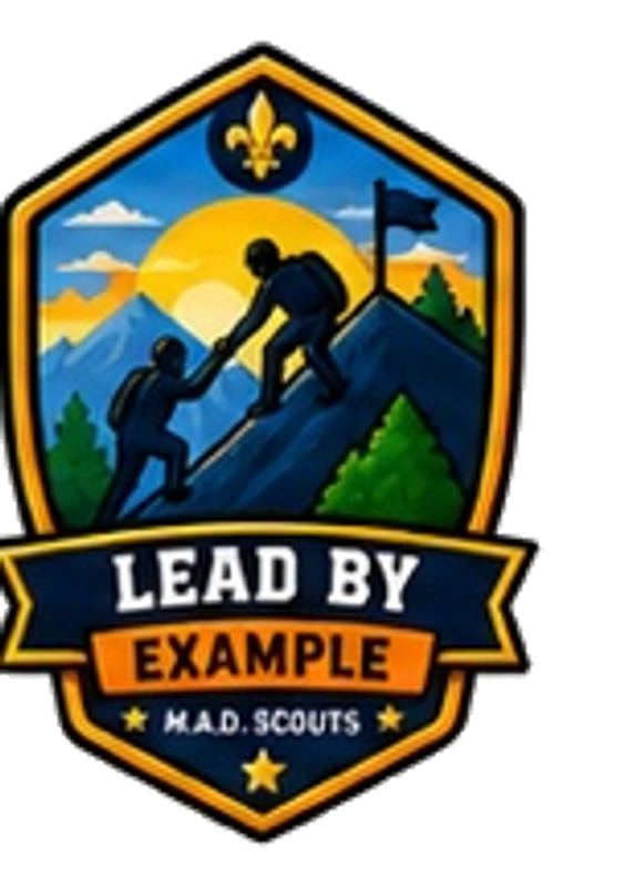 Lead by Example M.A.D. Scouts badge